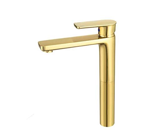 Robinet d'évier lavabo or brossé mitigeur de salle de bains monté sur bureau