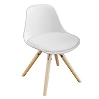 SoBuy® FST46-W, Kids Children Chair, PU Leather Padded Seat, White