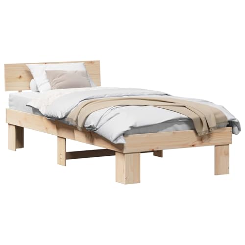 【Design moderno】 Questo letto moderno combina eleganza contemporanea e costruzione in legno massello di pino. Con un mix di forza e bellezza, si adatta a qualsiasi stile, trasformando ogni camera in un rifugio alla moda, perfetto per un sonno riposante.