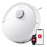 roborock Q10 X5 Saugroboter mit Wischfunktion, 10.000 Pa Saugkraft, Dual Anti-Tangle System, JawScrapers Bürste, intelligente Hindernisvermeidung, Saug und Wischroboter für Tierhaare&Teppiche, Weiß