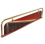 AVSMGP Tischaufsatz-Trennwände, Freistehende Schreibtischteiler Durchscheinende Sichtschutzwände Für Büro, Zuhause, Gemeinschaftsarbeitsplätze, Arbeitszimmer, Restaurant, Hotelbar,Gold,80CM/31.5INCH