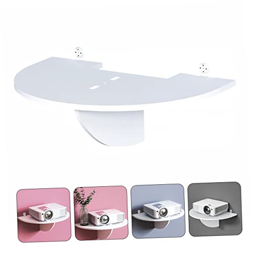 Soporte de proyector con alta capacidad de carga en PVC blanco sin broca 6