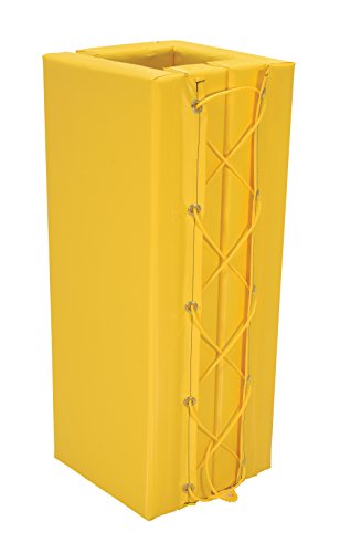 Vestil V-PAD-S-36-Y Vinyl Square Column Protective Pad I-Beam, Fits 3' x 6