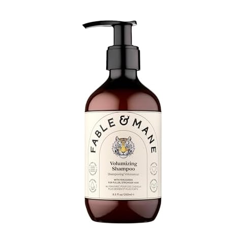Fable and Mane Volumizing Shampoo for Fine Hair (250ml). Sulphate Free Hair Shampoo, Volume Shampoo for Fine Hair, Vegan & Cruelty-Free Volumising Hair Products - Genuine Fable & Mane Natural Shampoos Cover