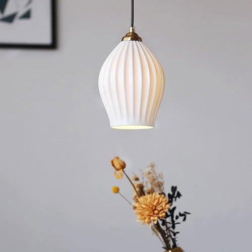 Lampe de suspension en porcelaine classique luminaire suspendu de plafond
