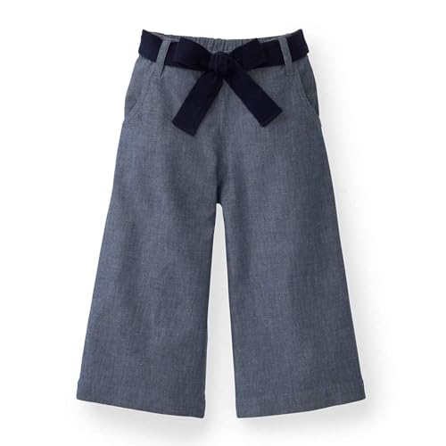 Image of Hope & Henry Girls' Wide Leg Cropped Pull-On Pant