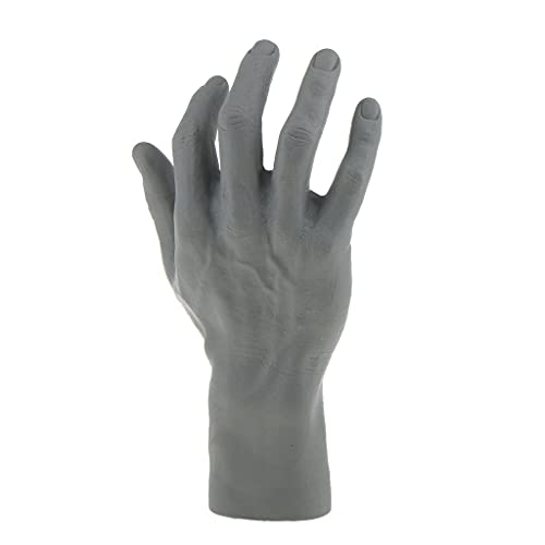 B Blesiya Handmodell Mannequin Männlich Rechte Hand Schmuckhalter Uhr Handschuh Zeigen Schaufensterpuppe Cover