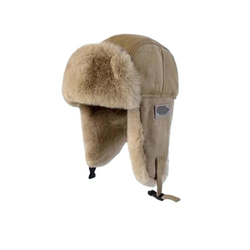 Oreillettes de protection hivernale sur cette casquette pilote en fourrure