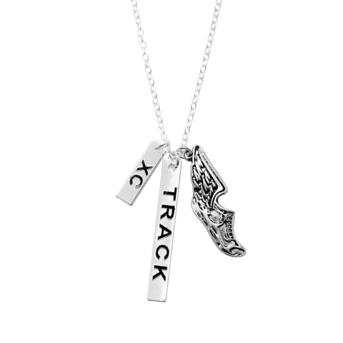 Kavfeeo Cross Country Runner Necklace - Track & XC Gifts...
