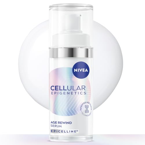 NIVEA CELLULAR Epigenetics Sérum pour le visage avec épicelline (30 ml), sérum à l'acide hyaluronique pour une peau plus ferme, formule hydratante anti-rides pour le visage avec triple acide
