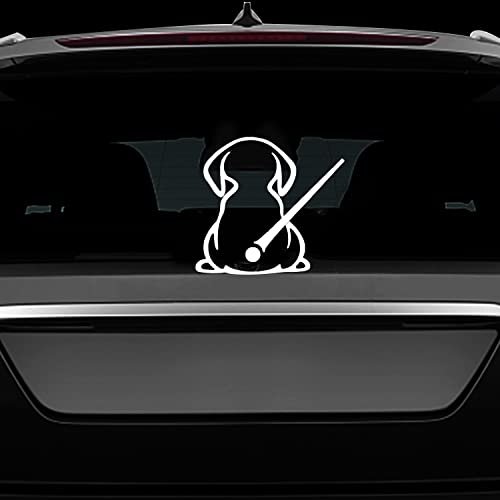 Cute Dog Rear Wiper Sticker, Nouiroy Funny Puppy Waving Tail Decal Reflective Stickers Car Rear Window Docoration 3D Art Decal Back Windshield Vinyl Sticker For Suv Rear Vehicle Wiper, White #TOP3