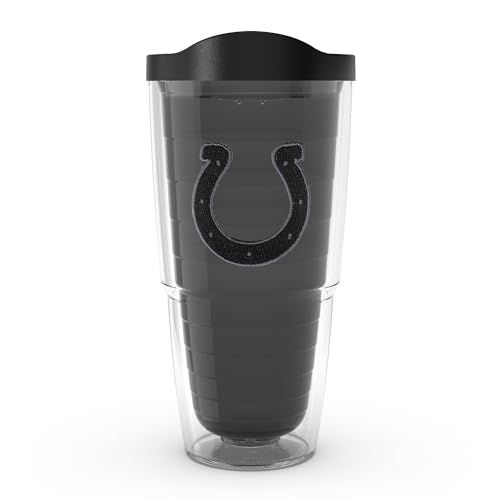 Tervis NFL Indianapolis Colts - Monochrome Made in USA Double Walled Insulated Tumbler Travel Cup Keeps Drinks Cold & Hot, 24oz, Classic