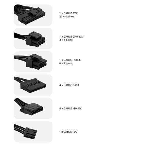 COOLBOX FUENTE ALIMENTACION 650W DEEPGAMING 650-BZ 80+ BRONZE - Alimentatore - Immagine 4