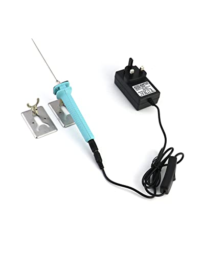 QWORK Electric Foam Cutter 10CM Hot Wire Cutting Pen 100-240V/15W Polystyrene Cutter Kit