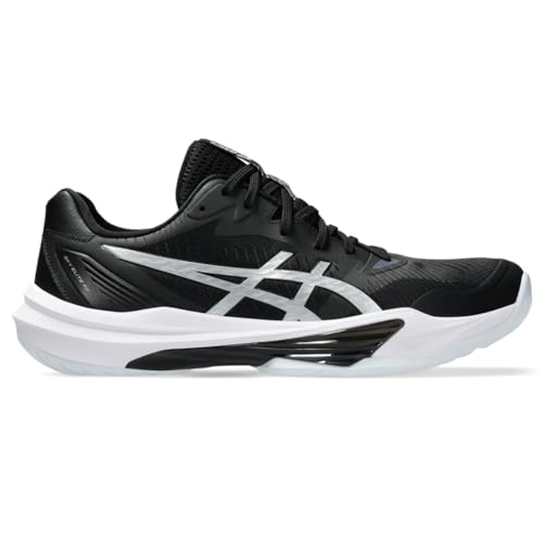 ASICS Men's Sky Elite FlyteFoam 3 Volleyball Shoes, 15, Black/Pure Silver