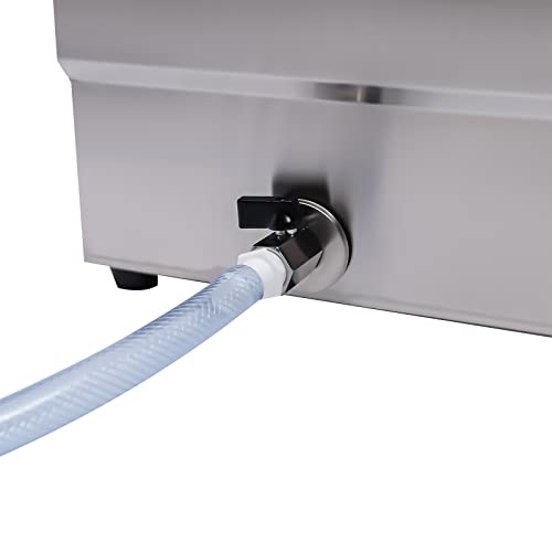 Elektrisch Warmhaltebehälter 3 x 6L, Edelstahl Buffetwärmer Speisenwärmer Buffetbehälter mit Deckel & Ablasshahn, Einstellbares Thermostat 30-80℃, Chafing Dishes Speise Wärmer – Bild 8