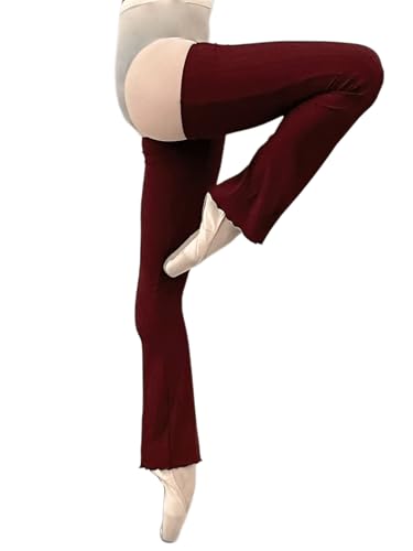 Image of Ballet Flared Leg Warmers 1 Pair 29.5 Inches Over The Knee Elastic At Top For Women
