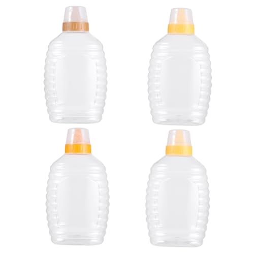 Ciieeo Honey Bottle for Home Honey Dispenser Salad Dressing Bottle Sauce Squeeze Containers 1000g Capacity Random Color