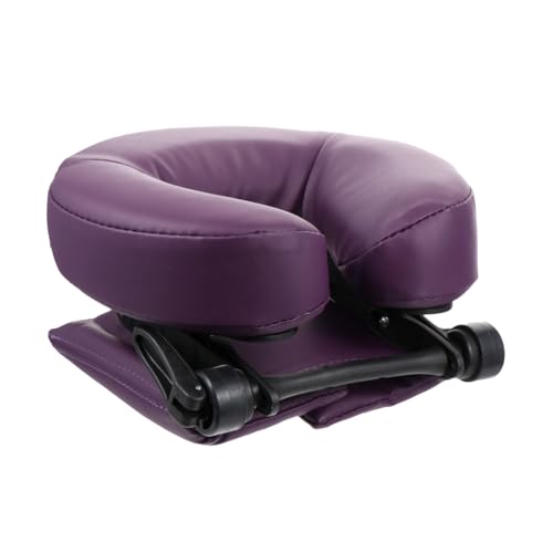 MOTHNUR 休憩用う伏せデスクピロー スポンジ製耐久性フェイス枕 マッサージ美容ベッド適用 紫色オフィス用快適まくら