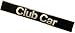 Club Car DS Golf Cart Name Plate, Replace OEM 1014198, Black Gold Decal, 18