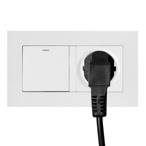 Interruptores con clavija integrados en enchufe de pared para empotrar