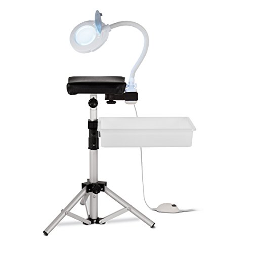 Kit completo poggiapiedi portatile + borsa con set...