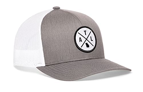 Image of HAKA State City Trucker Hat for Men & Women, Adjustable Baseball Hat, Mesh Snapback, Sturdy Outdoor Black Golf Hat