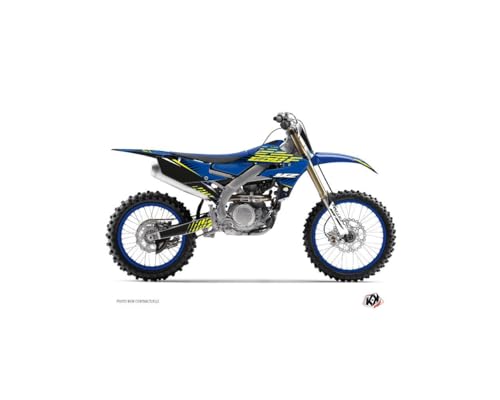 Kit déco moto Cross Flow Yamaha 250 YZF jaune pour plastiques rayés
