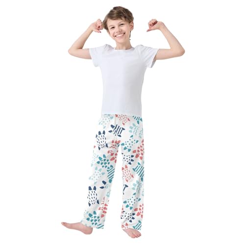 Boys' Pants Abstract Colorful Shape Turtle Long Bottoms Jogger Pants Elastic Waist Trousers with Pockets S-XL2