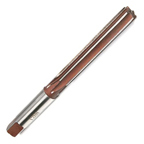 Auniwaig 12mm Hand Reamer,9Crsi,H8 6 Straight Flutes Groove Reamer,Straight Flutes Hand Milling Cutter Tool
