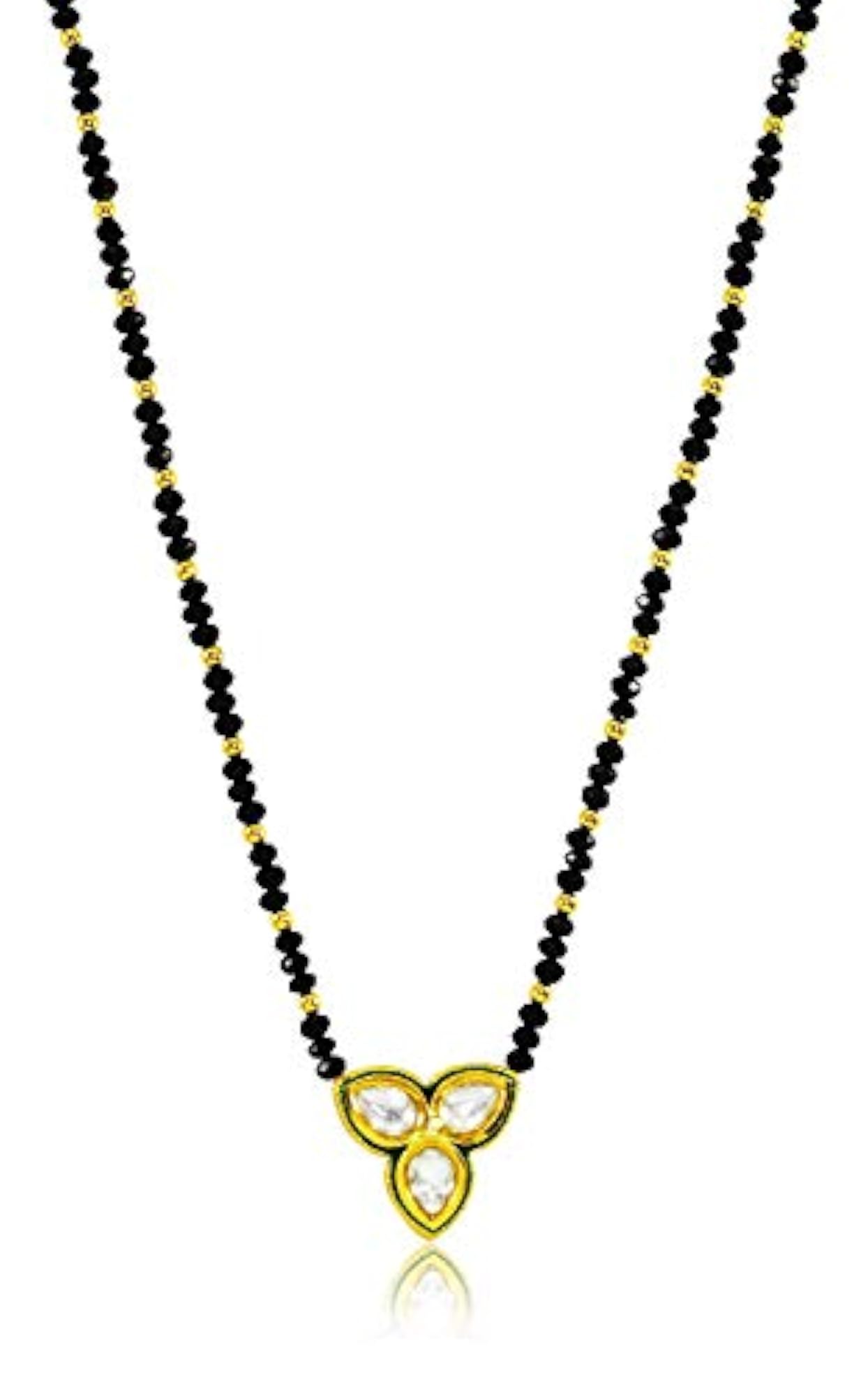 Desire Collection Kundan Mangalsutra & Bracelet Combo Set