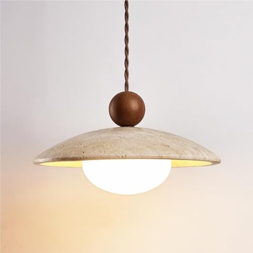 Lámpara de techo de mármol y madera nórdica GWJKG vintage para comedor