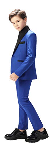 Yavakoor Boy Suit Classic Tuxedo Morden Fit Boys 3 Pcs Royal Blue Suits Toddler Dress With Coat thumb #1