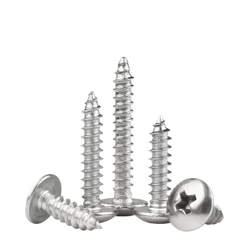 50/ 20/ 10個 M3-M6 十字穴付きトラスヘッドタッピング木ネジ(10mm,M3.5 (50pcs))