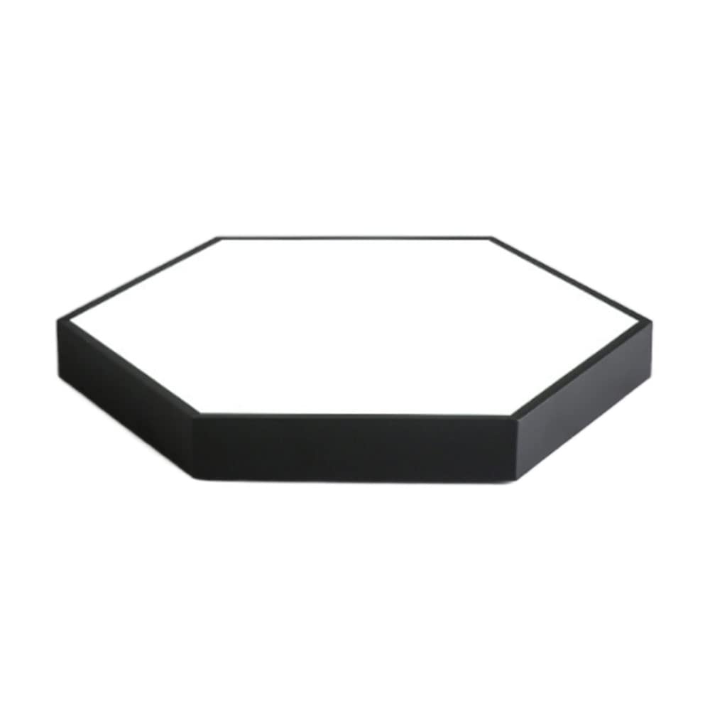COSFEEL LED Flush Mount Ceiling Light Simple Hexagon Panel Light Modern Surface Mount Ceiling Lamp Slim Modern Panel Light(3000K Warm Light) For Kitchens, Aundry, Bedrooms, Hotel Etc