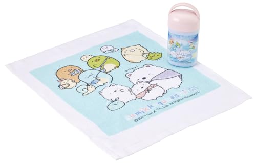 スケーター(Skater) おしぼり セット ケース付 子供 キッズ 日本製 すみっコぐらし しろくまふるさと 女の子 OA5AG-A