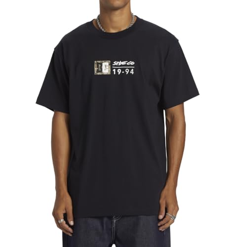 T-shirt homme DC Shoes DC Split Star HSS en coton confortable noir