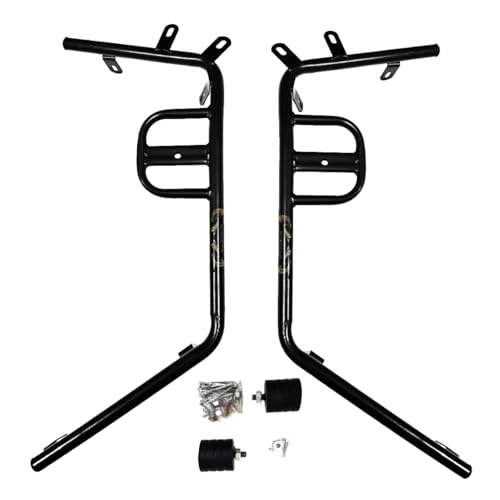 Image of RIZTA Crash Guard with Frame Slider Front and Rear Safety Guard FIT for ATHER RIZTA EV Scooter (Black /Full Set)