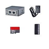 Garantie: 90 jours RTDPART Routeur Logiciel Gigabit, boîtier d\'alimentation Faible, Mini routeur pour NanoPi R5C (hôte Unique + Alimentation 5 V 3 A + Carte TF 32 Go + Lecteur de Carte) Nouveau