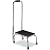 DMI Step Stool with Handle and Non Skid Rubber Platform, Lightweight and Sturdy Stool for Seniors, Adults and Children, Holds up to 300 Pounds with 9.5 Inch Step Up, 17.3"D x 12.3"W x 34"H, Chrome