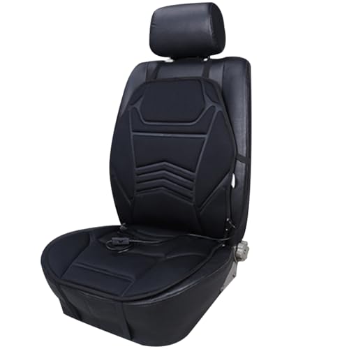 Aetherize Housse de siège de Voiture chauffante 12 V Coussin siège Voiture Chauffant stéréoscopique 3D avec Crochets Fixes et Fond antidérapant Chauffe-...