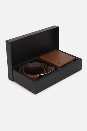 Image of Van Heusen Men Leather Belt & Wallet Combo Pack
