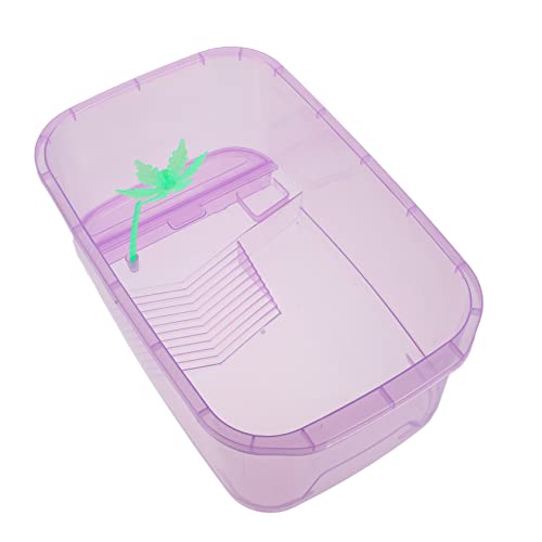 JUMPLAWN 1セット爬虫類用プラスチック飼育ケース 小型トカゲ カメ用フィー