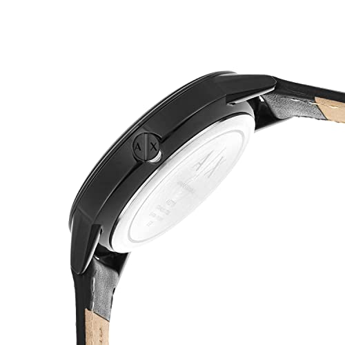 Armani Exchange Analog Black Dial Men's Watch-AX2719 Genuine Leather, Black Strap - Image 5