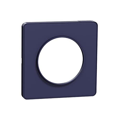 Schneider Electric - Odace Touch- plaque de finition 1 poste - Cobalt - S550802