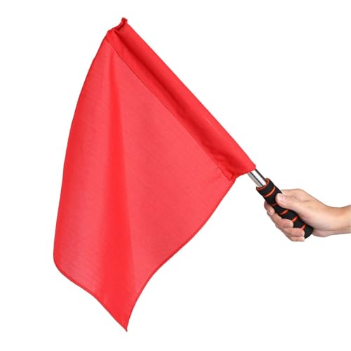 Drapeaux d'arbitre de football durables BESPORTBLE en acier inoxydable