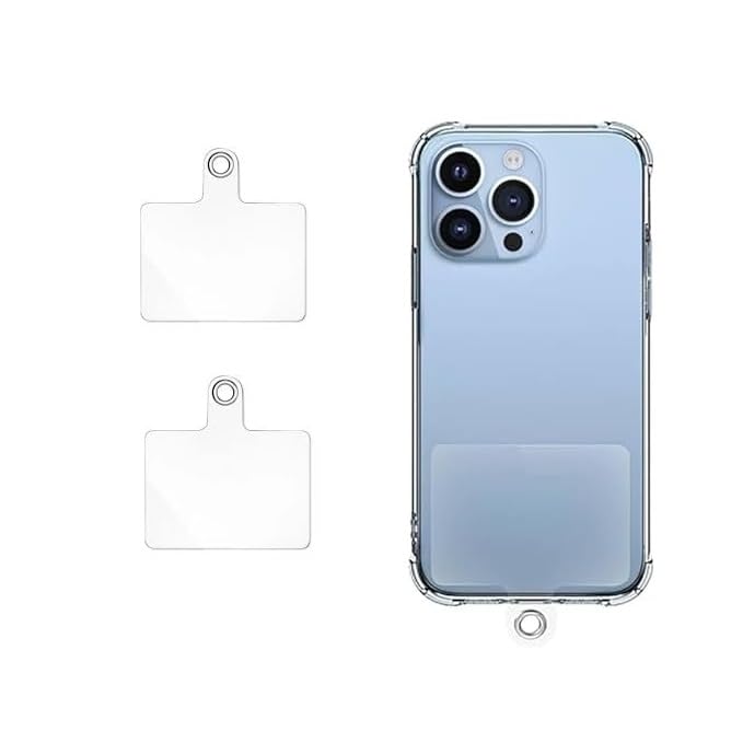 Universal Phone Lanyard Tether Tab with Metal Ring – Heavy-Duty Plastic Phone Tether Patch, Anti-Lost Lanyard Tab, Compatible with All Mobile Phones, 5.5 cm Phone Charm Hook-image-47