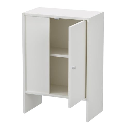 Image of Wakefit Engineered Wood Cabinet | 1 Year Warranty | Storage Cabinet for Home Kitchen Living Room | 1 Closed Compartment | Almeida - Frosty White