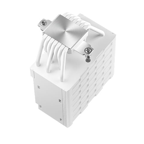 Image of Sudokoo SK700V White AM5-Designated Digital Air Cooler, Single Tower Design, High Performance M-Winding Tech Fan, 7 Copper Heat Pipes, L-Rail Lock Mount, 220W Heat Dissipation