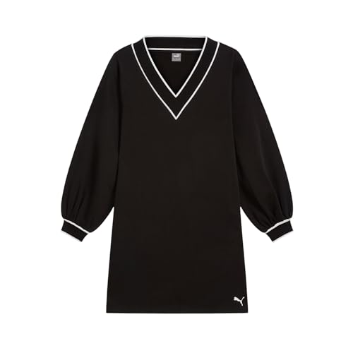 Image of PUMA Womens Vintage Sport Long Sleeve Dress Casual Casual - Black